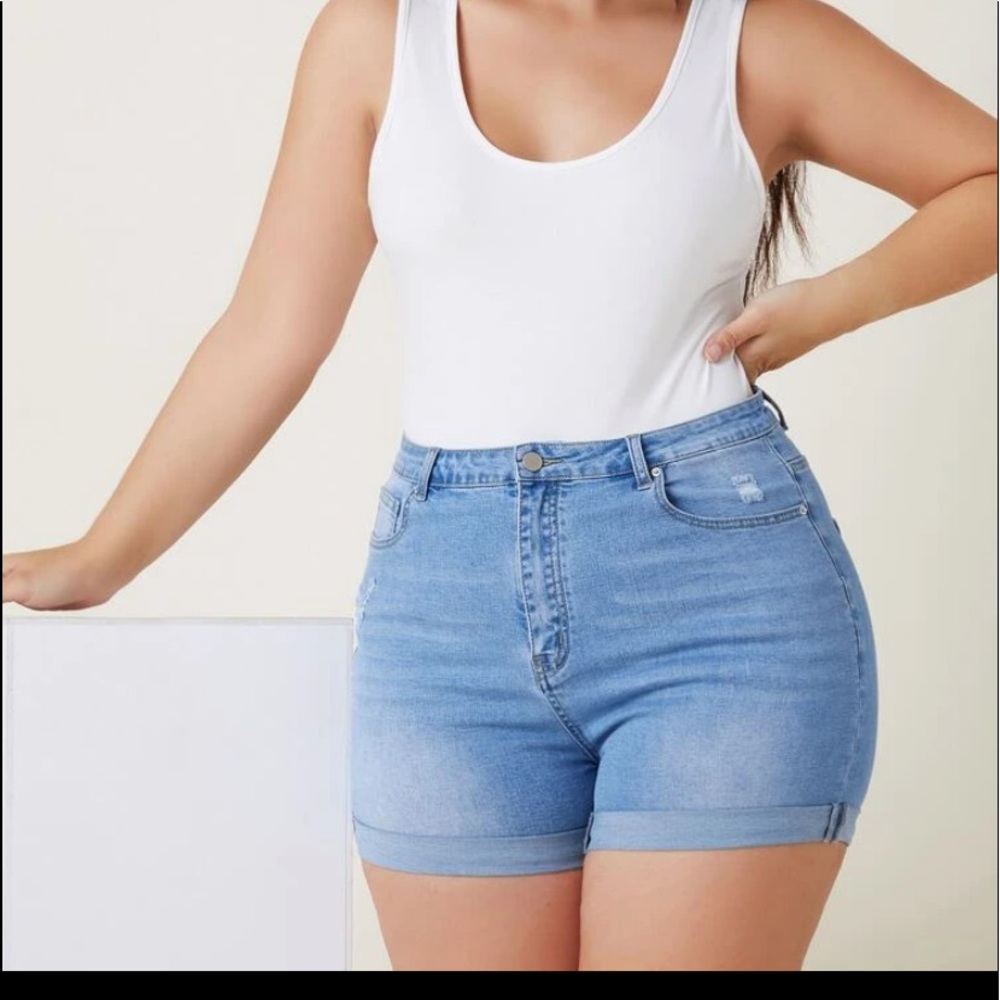 SHEIN 4xl/20 high waisted jean shorts